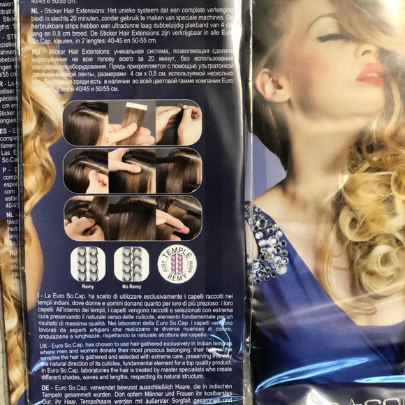 COPY - NWT Euro⭐️SOCAP HAIR EXTENSIONS!! 18” Tape… main image 6